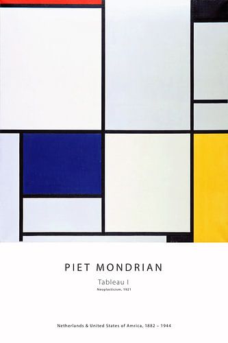 Piet Mondrian - Tableau I