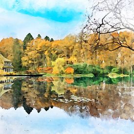 Parklandschaft, Drenthe. von Danny de Klerk