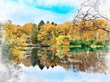 Parklandschaft, Drenthe. von Danny de Klerk