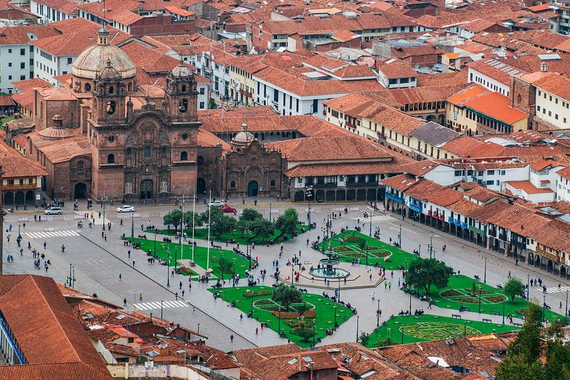 Cusco Plaza de Armas - Historische kathedraal in Peru van NZME Photography