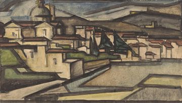 Reijer Stolk - Blick auf eine italienische Stadt (1920) von Peter Balan
