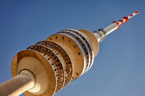 Television tower in the Olympic Park in Munich.