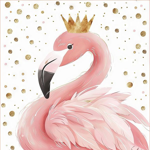 Flamingo Prinzessin von Poster Art Shop