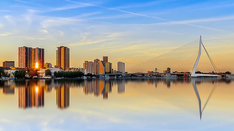 Zonsondergang Rotterdam van Ralf Linckens