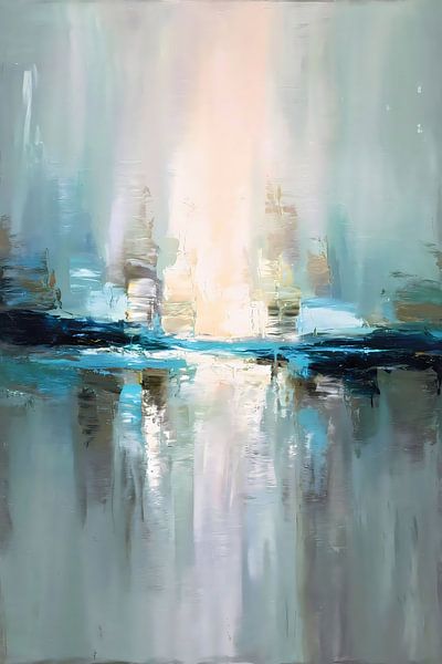 Abstract art with soft colours by Imperial Art House