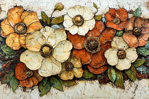 Fleurs aux couleurs chaudes