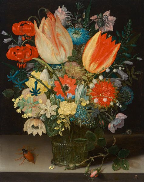 Still Life with Tulips, Peter Binoit by Masterful Masters