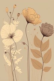 Mohnblumen, pastell von Carla van Zomeren