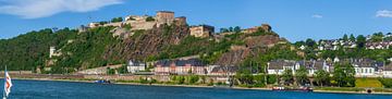 Festung Ehrenbreitstein mit Rhein , Koblenz, Rheinland-Pfalz, Deutschland, europa