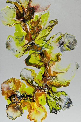 Unruly - swirling shapes in acrylic paint on canvas