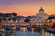 Zonsondergang in Rome van Michael Abid thumbnail