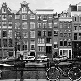 Amsterdam, facades and bicycles on Prinsengracht by Amsterdam Highlights