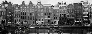 Amsterdam, facades and bicycles on Prinsengracht