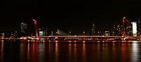 Willemsbrug Rotterdam bei Nacht