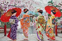 japanse kunst geisha's