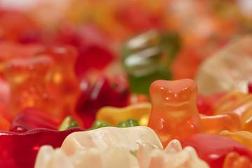 gekleurde gummi beren