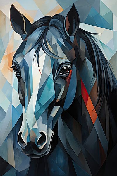 Horse abstract by Wall Wonder