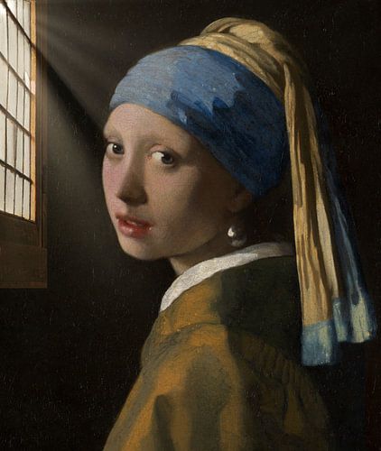 Meisje met de parel - keukenraam met zonnestraal