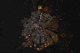 Map of Apeldoorn abstract by Maps Are Art