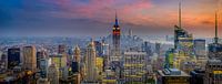 Manhattan (New York City) pano during a beautiful sunset by Alexander Mol thumbnail