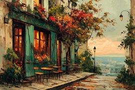 Café mit Stadtbild Nr. 2 von Studio BB