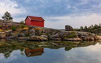 Red Boathouse in Norway by Adelheid Smitt thumbnail