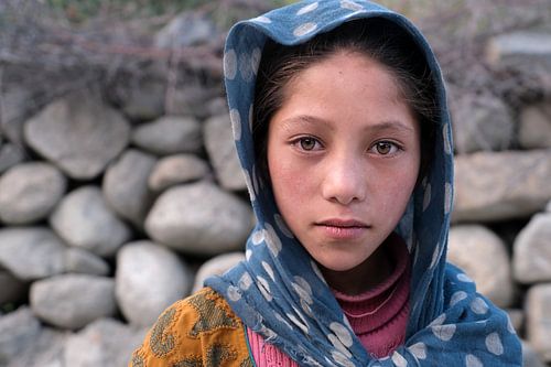 Mädchen aus Turtuk, Ladakh, Indien