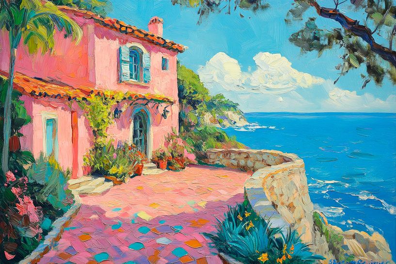 Coastal house with a view by Poster Art Shop