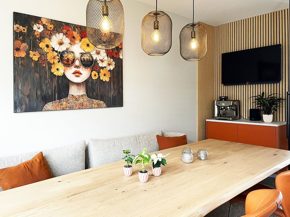 Flowers woman | Woman and colourful wreath  by Art Whims 