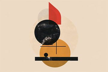 Geometrisch ontwerp met kleurrijke accenten van Imperial Art House