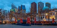 Megagrote foto van skyline van Den Haag (1) van Rob IJsselstein thumbnail