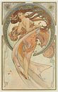 Die Künste 2, Alphonse Mucha von Meisterhafte Meister Miniaturansicht