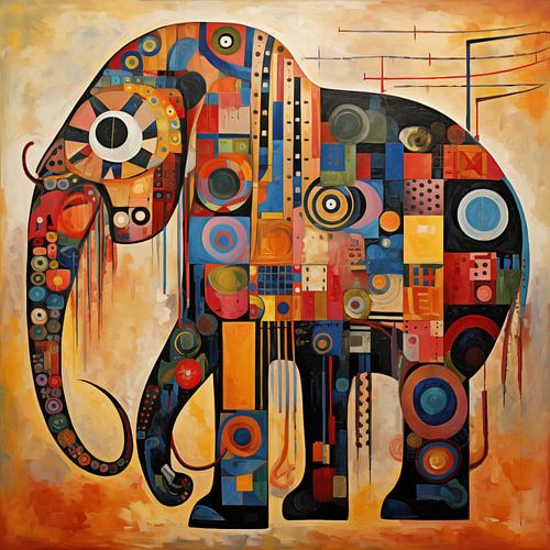 Abstrakter Elefant