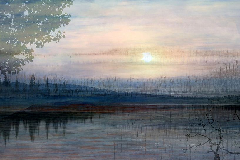 Sereen stilte landschap van Anita Snik-Broeken