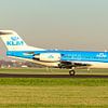 KLM Fokker 70 Passagierflugzeug. von Jaap van den Berg