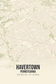 Vintage map of Havertown (Pennsylvania), USA. by Prints of Place