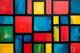 Colourful geometry by Poster Art Shop