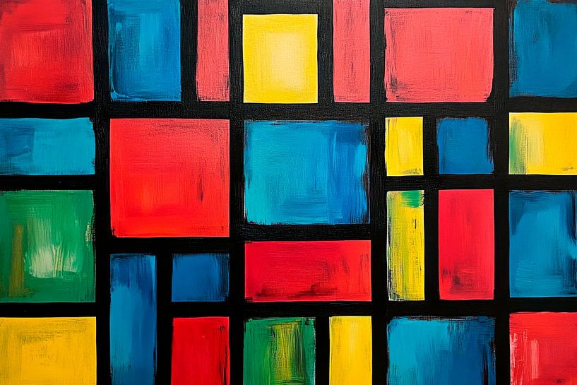 Farbenfrohe Geometrie von Poster Art Shop