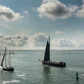 Sailboats by Piet Haaksma