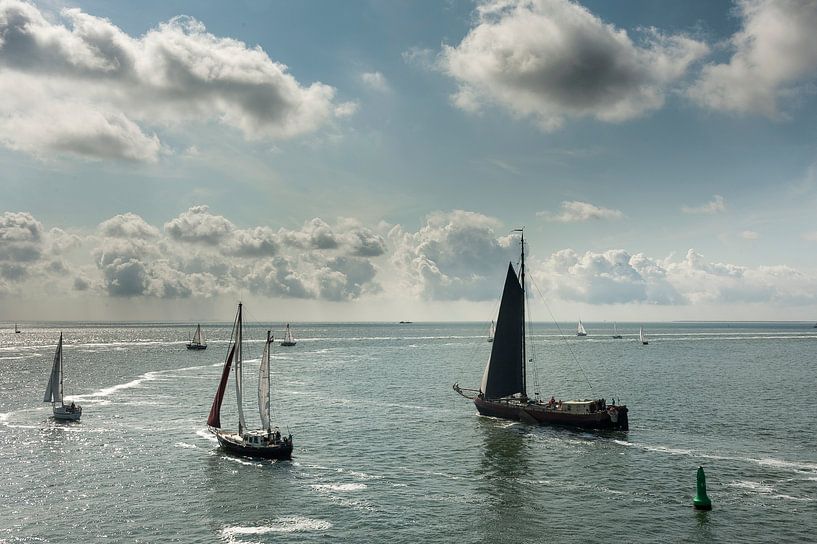 Sailboats by Piet Haaksma