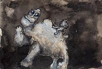 Muster mit männlichem Tintenpastell 1