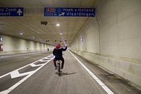 Mit dem Fahrrad durch den A20-Tunnel
