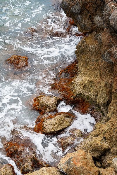 Waves and cliffs on the Mediterranean coast 1 by Adriana Mueller
