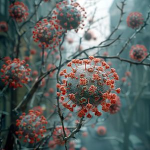 Fiktionaler Virus in Farbe