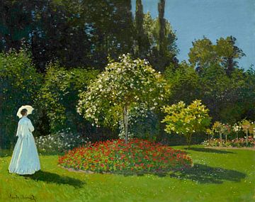 Frau im Garten, Sainte-Adresse, Claude Monet