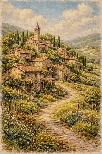 Hillside Village Garden Path