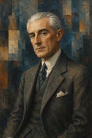 Tableau représentant le compositeur Maurice Ravel.