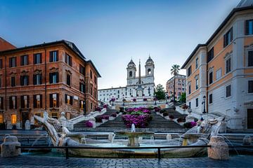 Barcaccia Fountain at the Spanish Steps