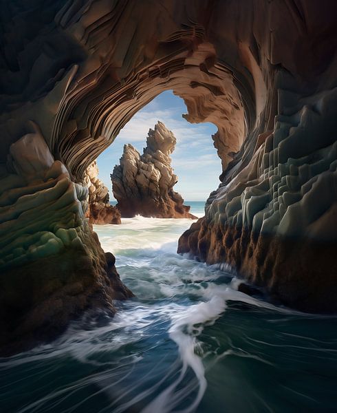 An der Küste von fernlichtsicht