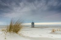 Drenkelingenhuisje op het strand Terschelling